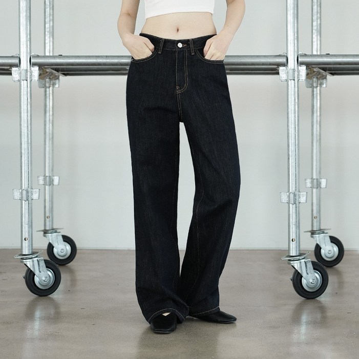 6cm 숏버전 추가 W57 WIDE DENIM PANTSDEEP BLUE