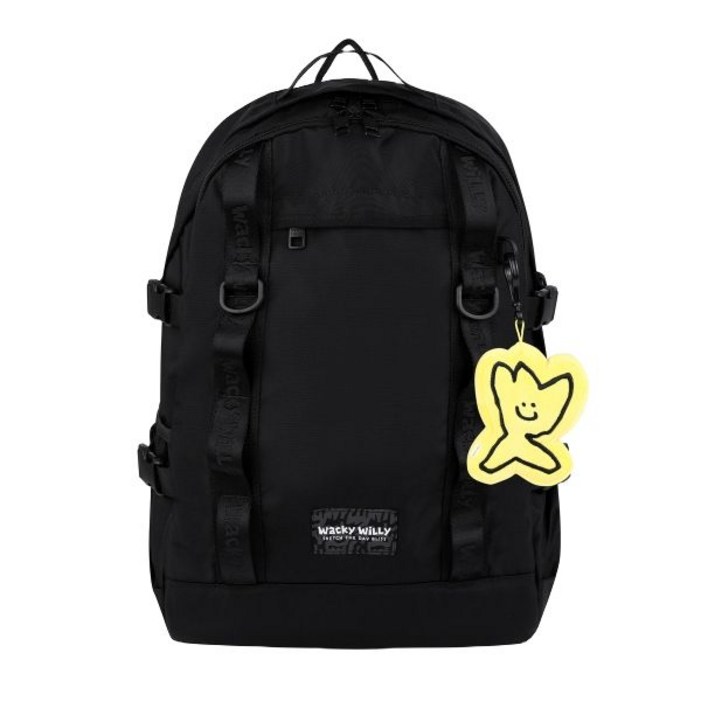 와키윌리 WACKY WILLY 코듀라 웨빙 백팩 블랙 매장정품 211874