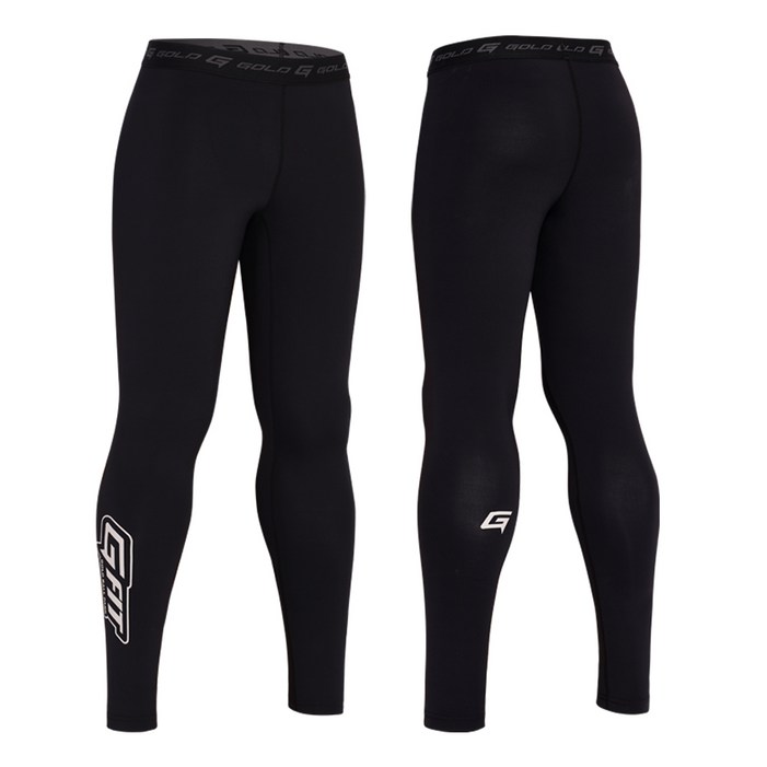 골드 언더팬츠 야구 타이즈 블랙