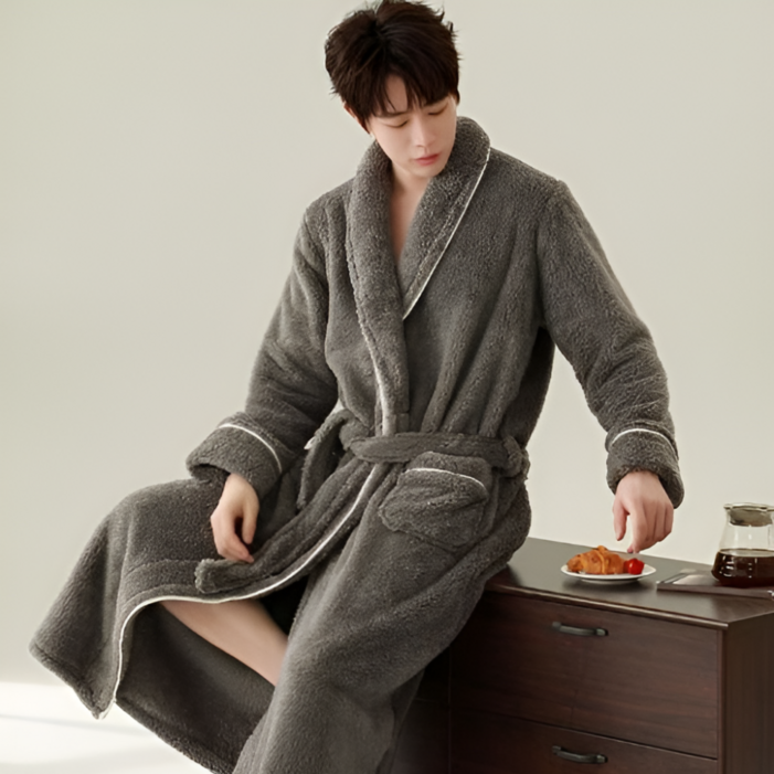 베네보 극세사 후리스 로브 샤워 가운