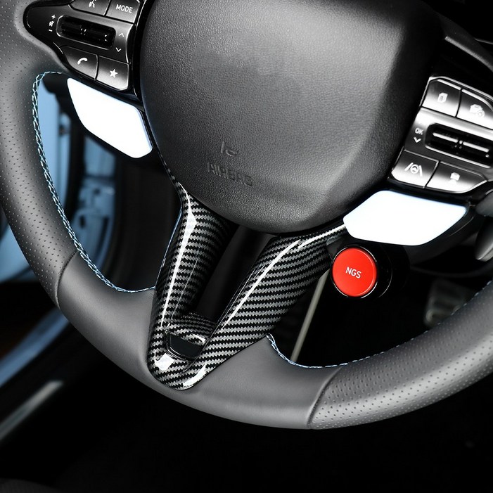 유투카 호환 아반떼 N 핸들프레임 하단 커버 카본 몰딩