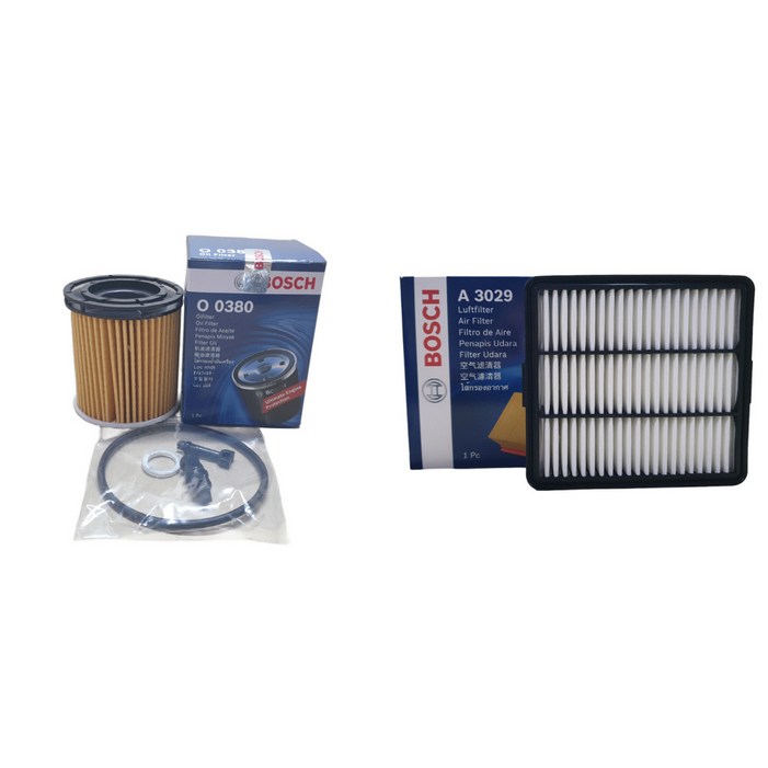 보쉬 아반떼 CN7 1.6 MPI 엔진오일교환 오일+에어 필터 O0380+A3029
