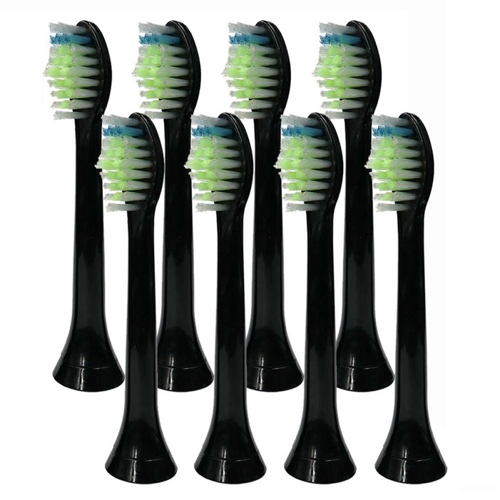 토비메모리 호환 필립스 전용 전동칫솔 실속형 옵티멀 칫솔모 HX6250 HX6263 HX6275 블랙, 8개