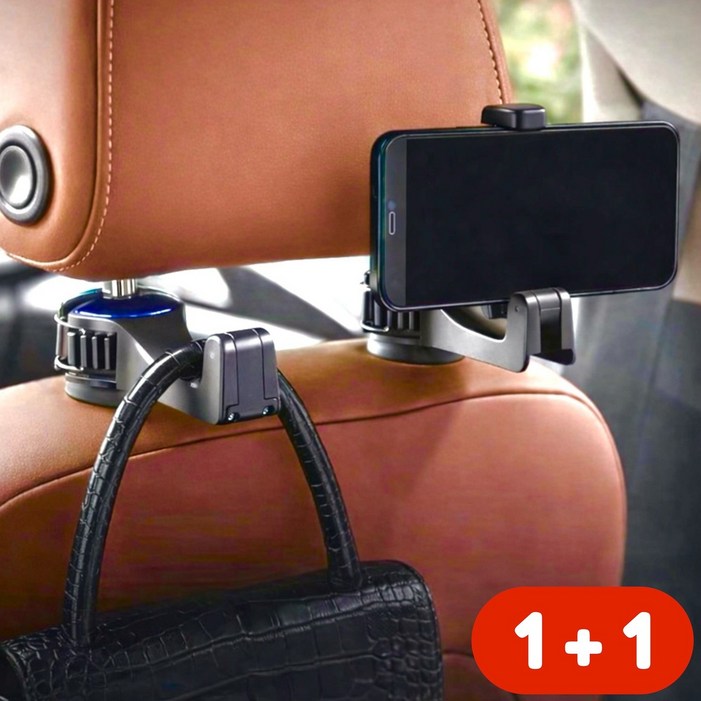 11 차량용 다용도 걸이, 핸드폰 거치대, 자동차 헤드레스트 후크, 뒷자석 수납 정리용품