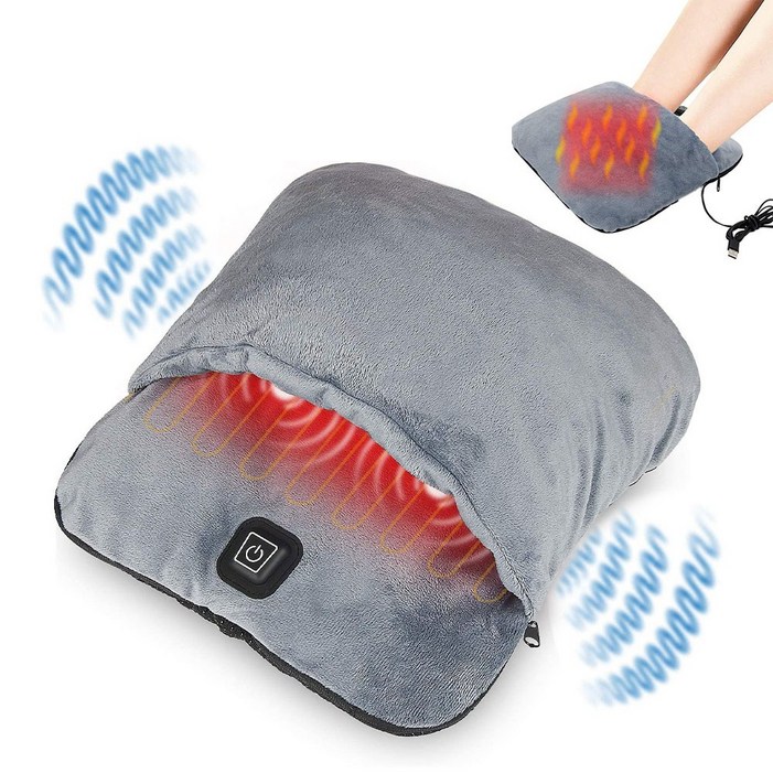 Garrl USB 진동 발온열기 온열 발 마사지기 1인용 발난로 3가지 모드 조절 항온