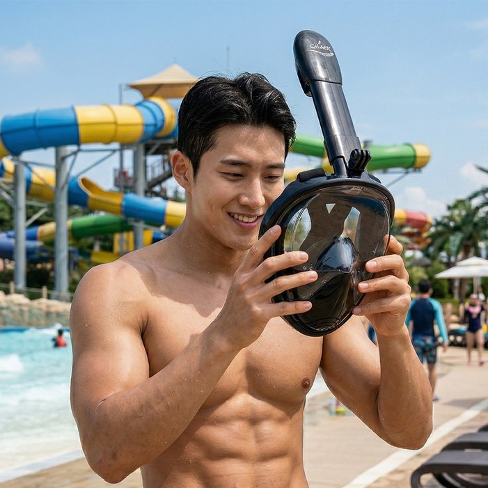 메이스 성인용 아동용 풀페이스 스노쿨링 마스크 KC인증