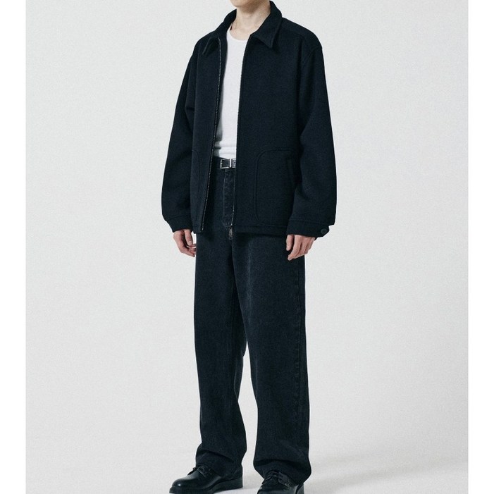 제이웰 남성 울 블루종 자켓 겨울 아우터 데일리 캐주얼 세미오버핏