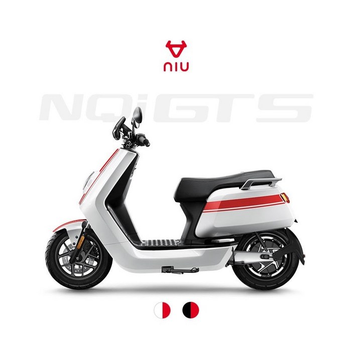 전기 스쿠터 니우 NQIGTS 듀얼배터리 사전예약, 화이트 전기 스쿠터 니우 NQIGTS 듀얼배터리 사전예약, 화이트