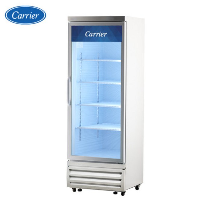 캐리어 CSR480F1H 간냉식 18도 수직형 컵냉동 냉동고 약국 음료수 주류 식당 카페 쇼케이스