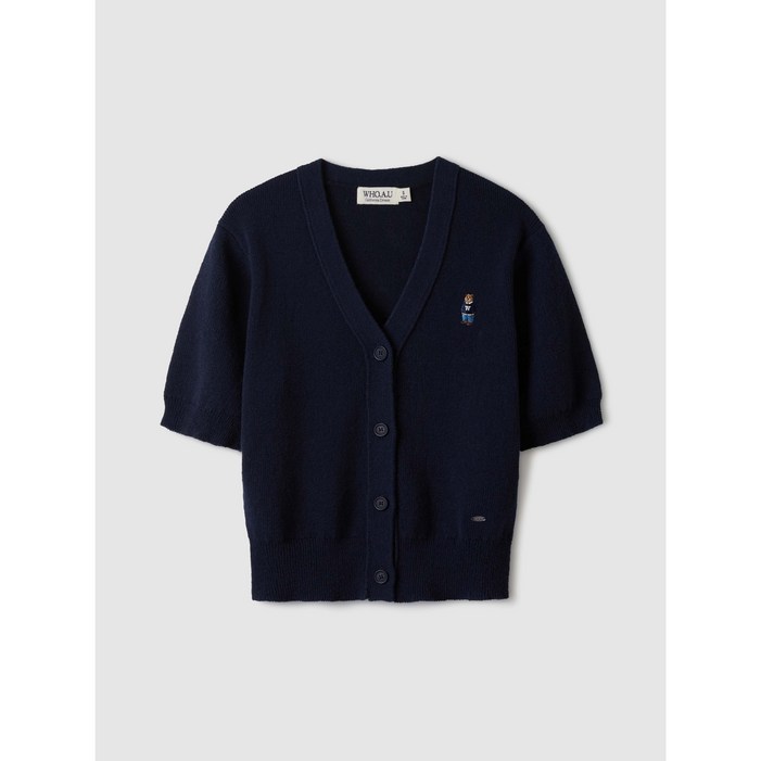 후아유 여성 Steve Boucle Vneck Cardigan WHCKE2511F