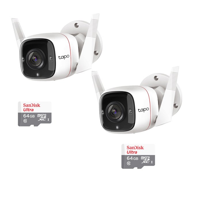 11 총2대 티피링크 Tapo C310 300만화소 실외방수 홈CCTV, 선택3 Tapo C310TC65메모리64G2대, 2개