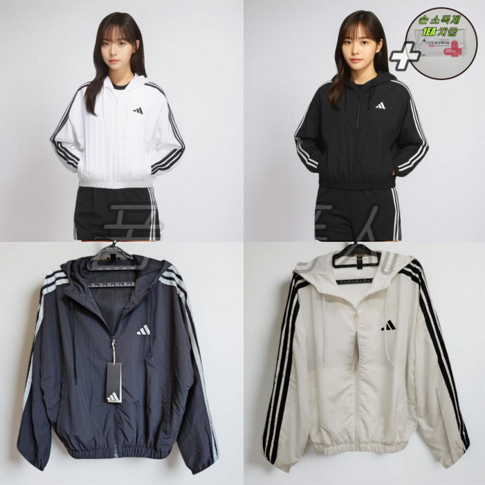 국내매장판 아디다스 여성바람막이 간절기 크롭아우터 자켓 오리지널 3 우븐 윈드브레이커