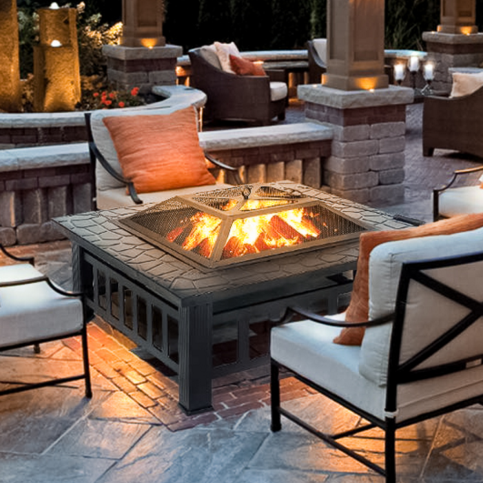 시나몬샵 스파크 스크린 메탈 테이블 화로대