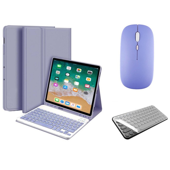 아이패드 호환 에어 프로 미니 1/2/3/4/5/6/7/8/9/10 세대 M2 M4 펜슬 수납 블루투스 키보드 케이스 무선 마우스 세트 iPad Pro Air Mini 케이스나라