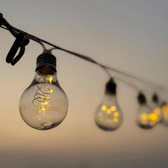 트리킹 에디슨전구 감성 캠핑조명 파티라이트 카페 크리스마스 전구, 1개, 웜색