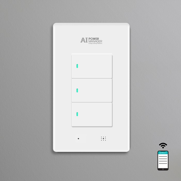 AI 조명스위치 3구 AI 조명스위치 3구