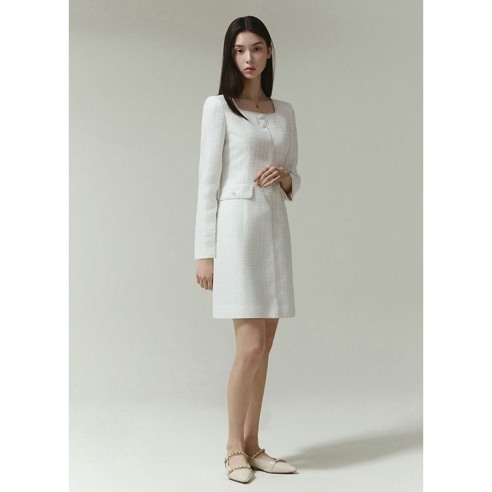 잇미샤 버튼 포인트 트위드 원피스 ITP2WOP780 617908
