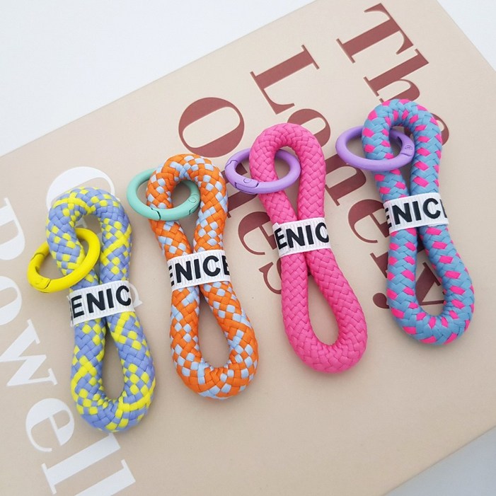 로프핸드폰스트랩 아미먼트 루프 키링 로프키링 로프열쇠고리 핸드폰줄 자동차키링 핸드폰스트랩 숏키링 가방손잡이 캠핑 아웃도어