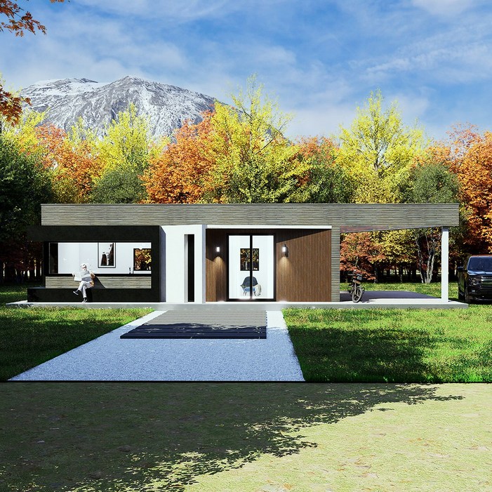 프라메종시그니아 20평 주택세컨드하우스 모듈러주택 목조주택  PC공법건축디자인 및 설계 3D모델링비용