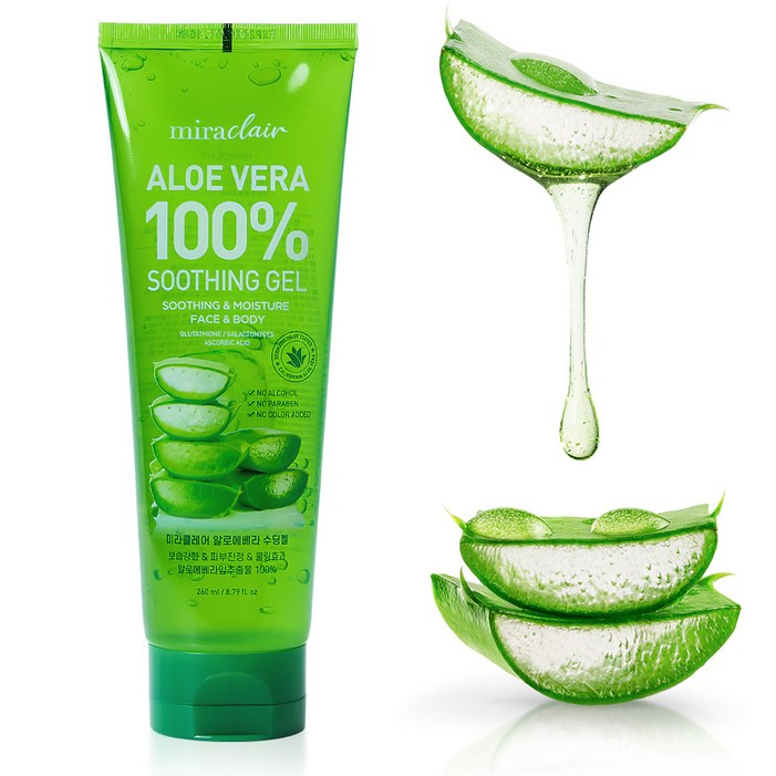 미라클레어 알로에베라 순도100 무알콜 수딩젤 수분가득