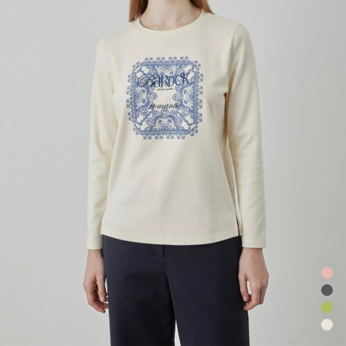 올리비아로렌 레이스 글리터 티셔츠 VOBAL5S1171