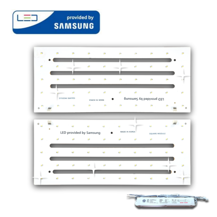 삼성LED 모듈 사각방등 50W 380x160mm 2장 국내제작 플리커프리