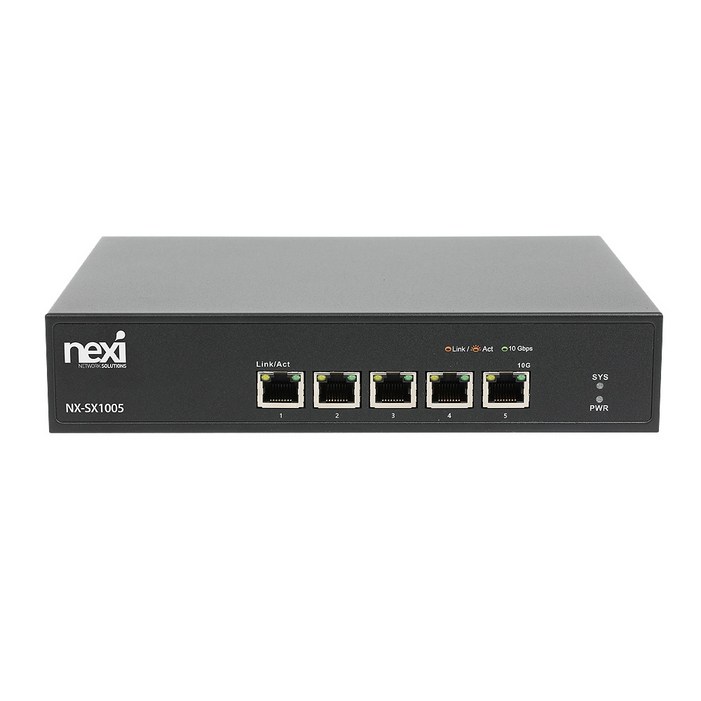 NEXI 5포트 10G 스위칭허브 멀티비트 표준랙장착, 단일상품