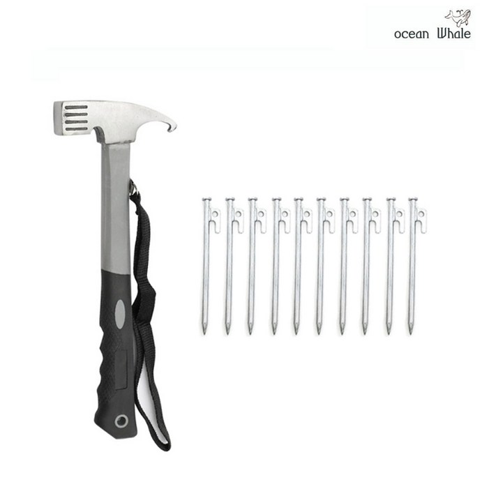 오션웨일 탄소강헤드 그레이 망치  고강도 단조팩 세트 20cm30cm40cm