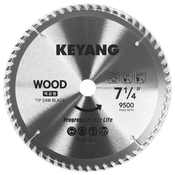 계양 7인치 원형톱날 팁쏘 185mm 60날