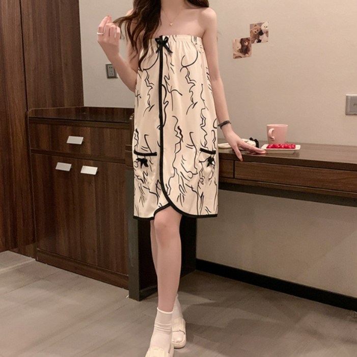 휘잇 여성 로브가운 샤워가운 골프가운 랩가운