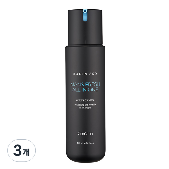 로댕 쏘 옴므 프레쉬 남성 올인원 스킨로션, 3개, 200ml