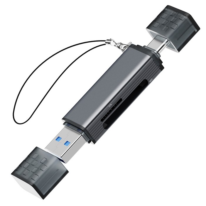 누아트 C타입 USBA 3.0 Micro SD카드 OTG 2in1 멀티 카드리더기