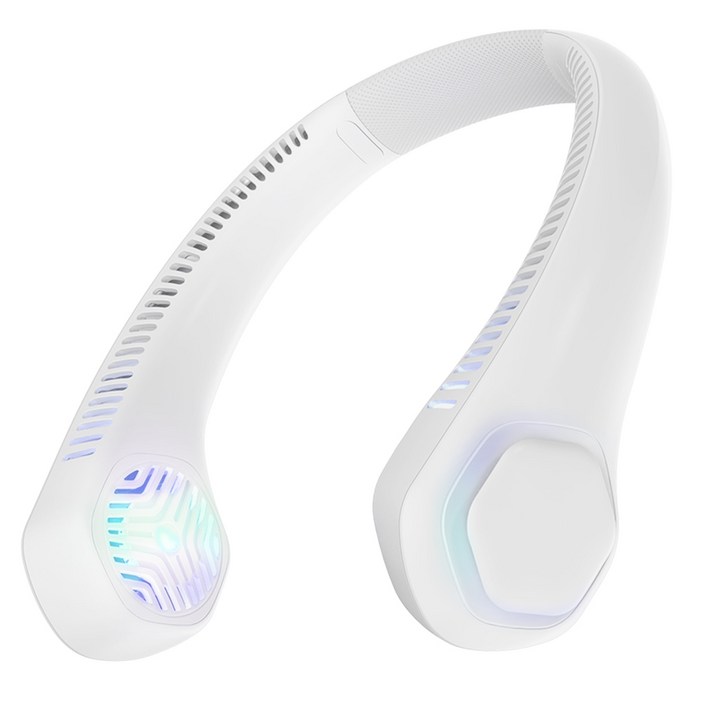 구스페리 아이스팩 휴대용 넥밴드 선풍기 대용량 배터리, TypeC 3.0, 화이트