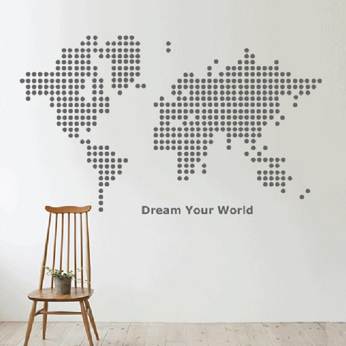 시트로 스티커세계지도 2 L