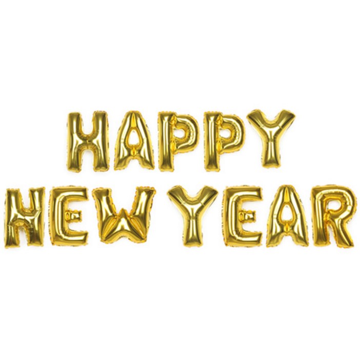 파티해 알파벳 은박 풍선 세트 HAPPY NEWYEAR