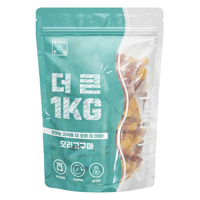 이수펫 강아지 더큰 간식, 오리고구마, 1kg, 1개