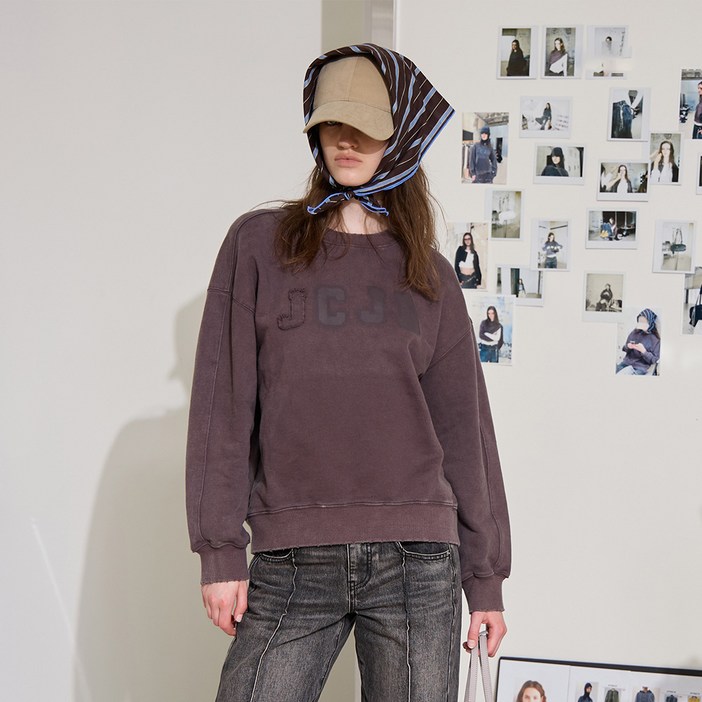 제이씨제이디 여성용 피그먼트 맨투맨 JYTS0219