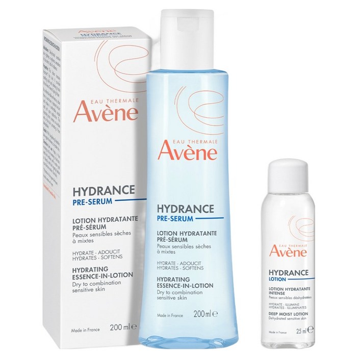 아벤느 이드랑스 온천수 수분 부스팅 에센스 인 로션 200ml + 딥 모이스트 로션 25ml 세트, 1개