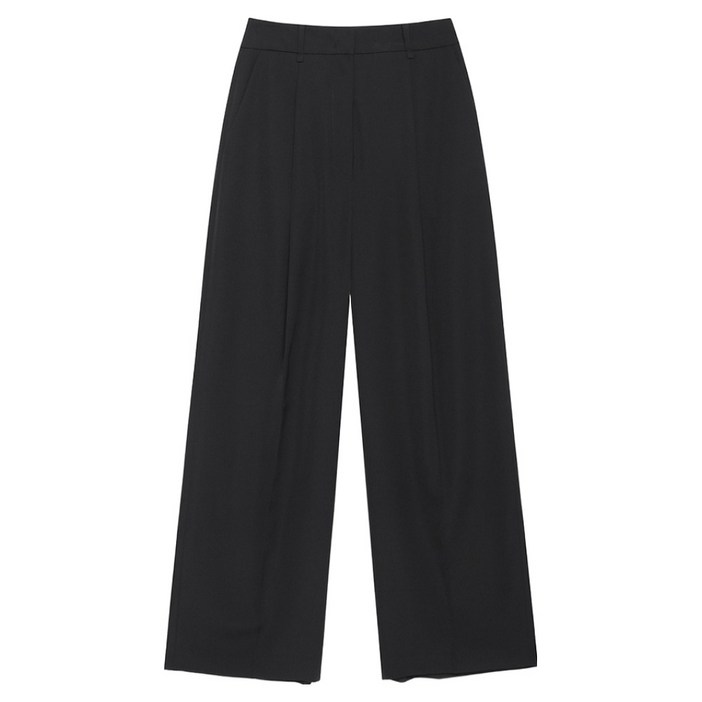 나이스클랍 여성용 턱 와이드 팬츠