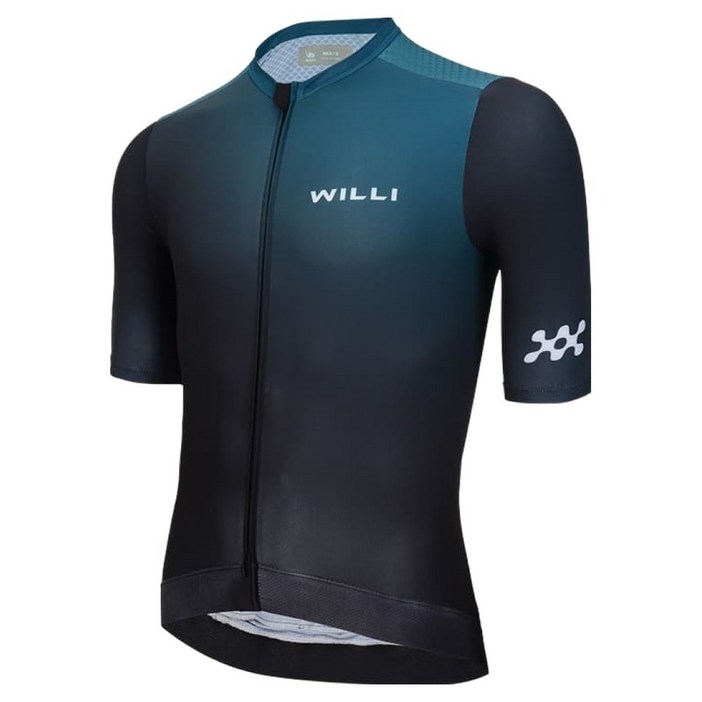 WILLI 남성용 그라데이션 자전거 반팔 져지