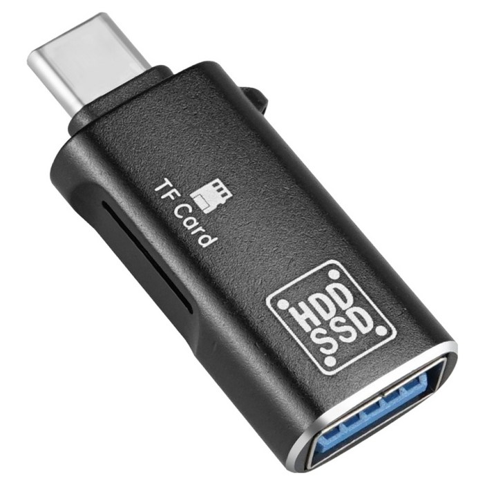 컴스 USB 3.0 5Gbps C타입 OTG TF 카드리더기