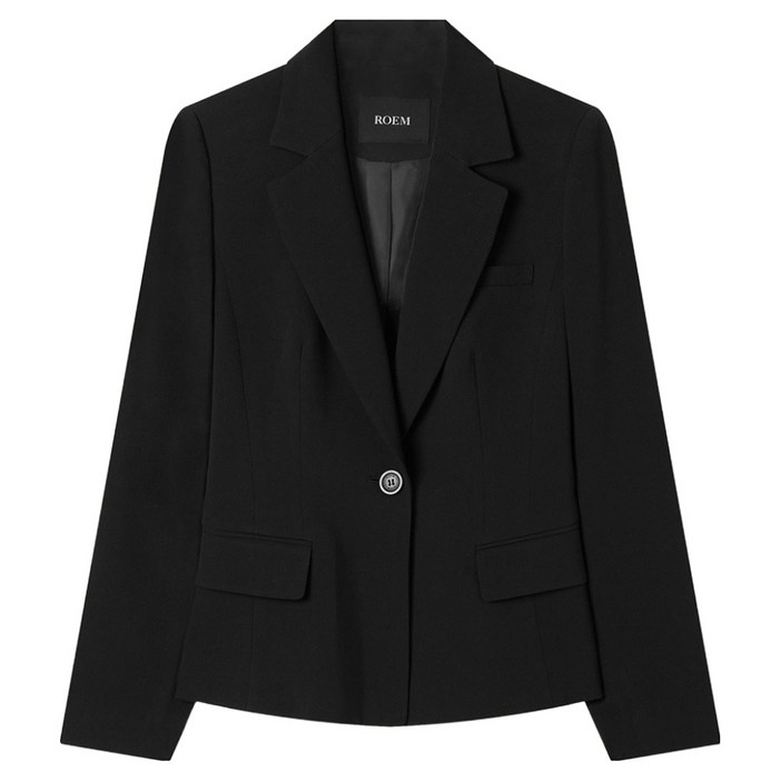 로엠 여성용 스커트용 베이직 셋업 자켓