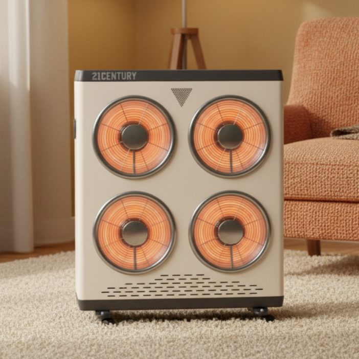 21센추리 4구 하이라이트 전기히터, CHH4030, 크림베이지