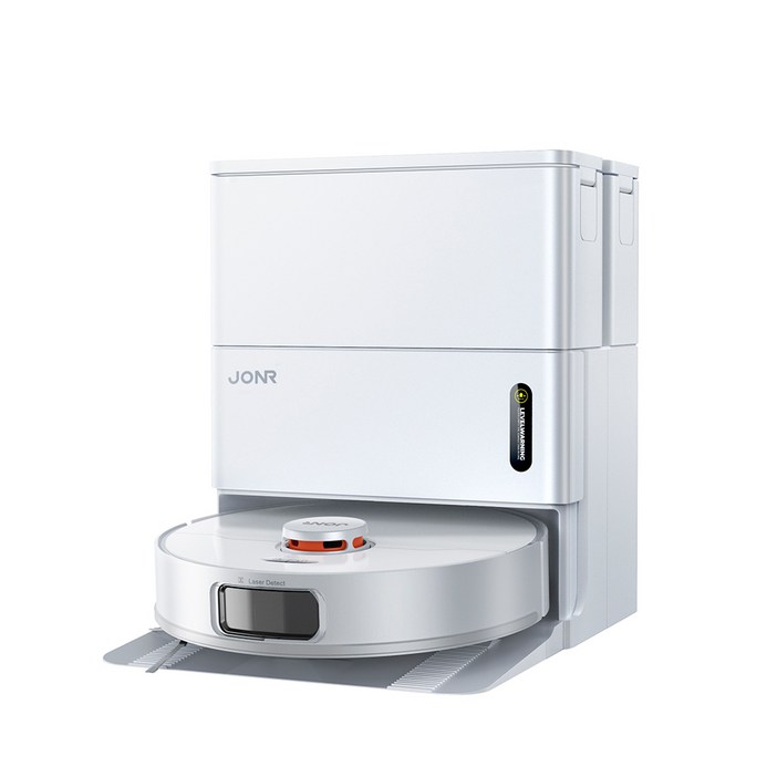 JONR 로봇청소기 T5 PRO GEN 2 열풍건조 자동세척 올인원 자동먼지비움, 화이트, T5 Pro Gen 2