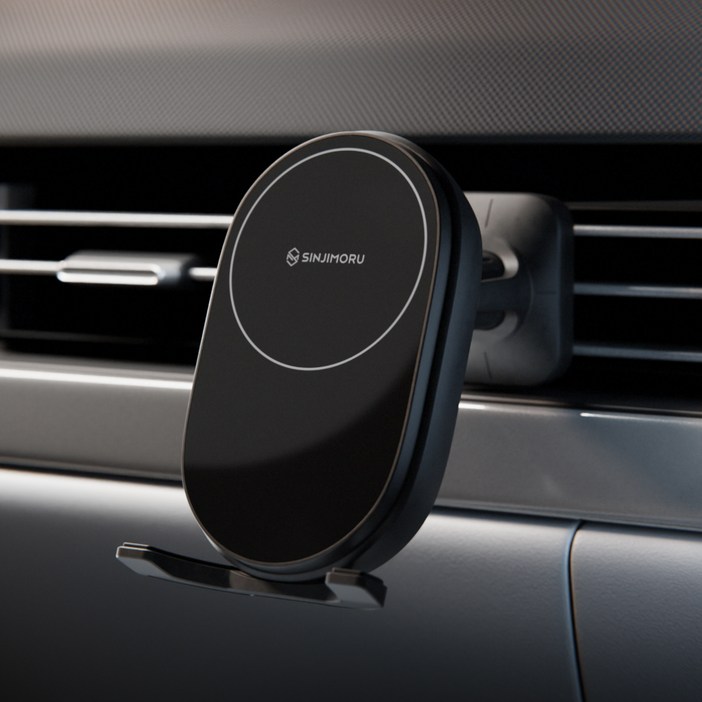 신지모루 폴드 플립 호환 M픽스 맥세이프 차량용 무선충전 거치대 CARMMFIX, 블랙, CARMMFIX