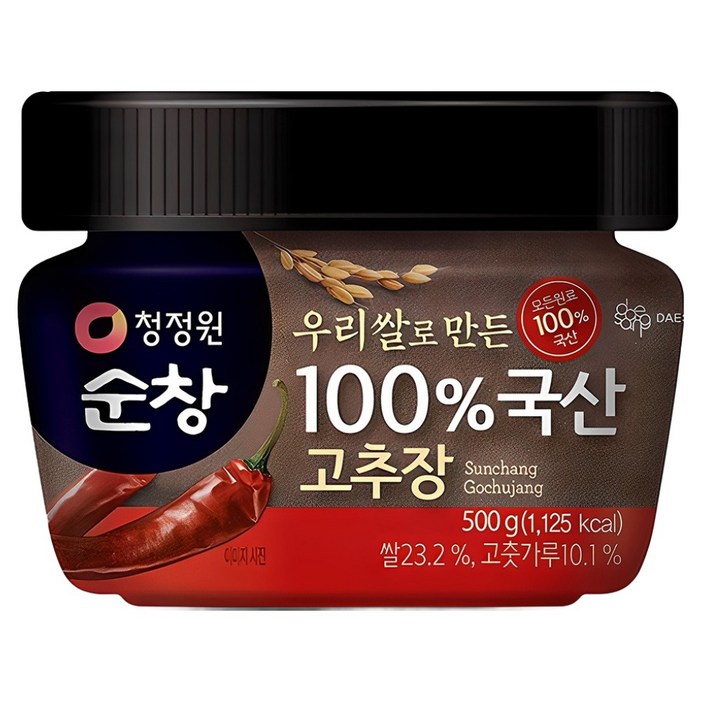 청정원순창 우리쌀로 만든 100% 국산 고추장