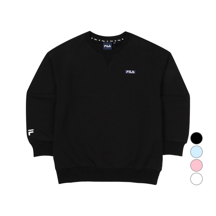 휠라키즈 아동용 기본 라운드 맨투맨 FK2POF4205X