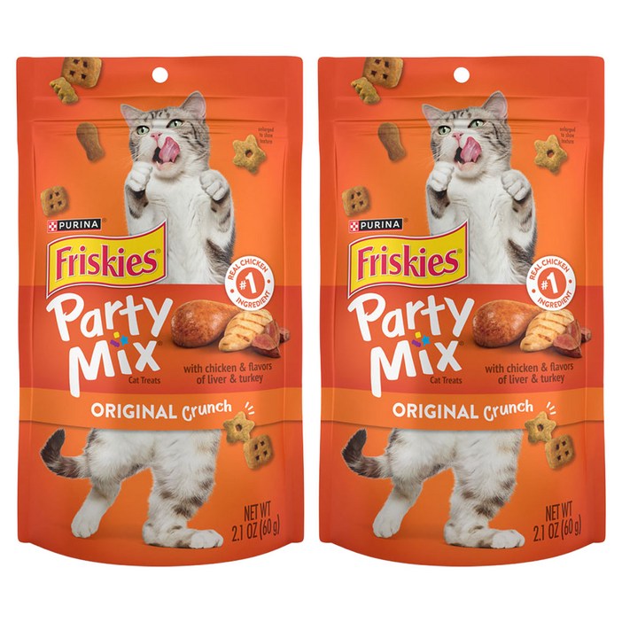 프리스키 고양이 파티믹스 간식, 오리지날, 60g, 2개