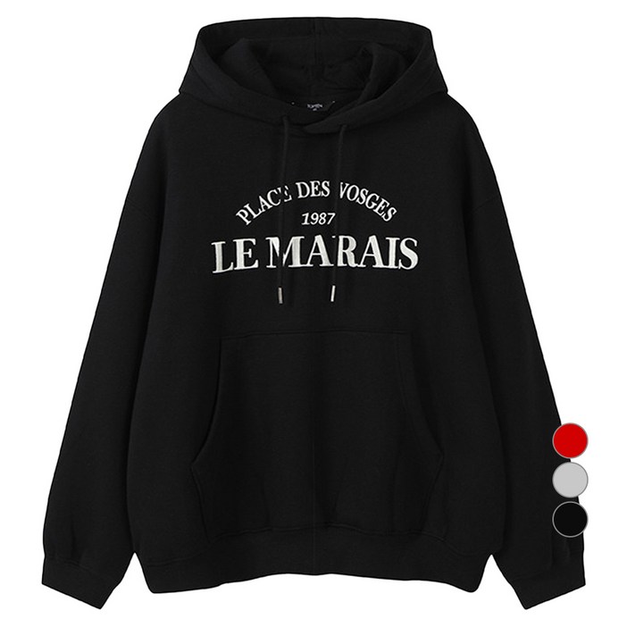 탑텐 여성용 플리스 그래픽 루즈핏 스웨트 후디 MSE4TH2902