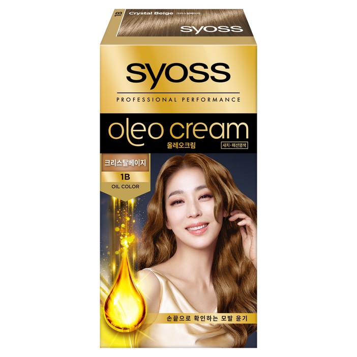 사이오스 올레오 크림 프리미엄 헤어 컬러 염모제, 1B 크리스탈베이지, 1개 사이오스 올레오 크림 프리미엄 헤어 컬러 염모제, 1B 크리스탈베이지, 1개